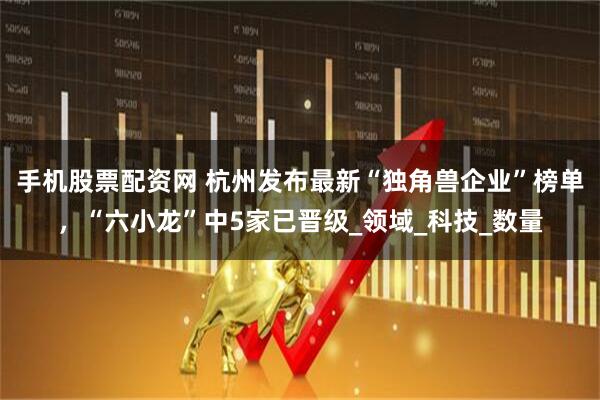 手机股票配资网 杭州发布最新“独角兽企业”榜单，“六小龙”中5家已晋级_领域_科技_数量